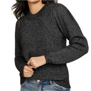 Maurices Women’s Black Heathered Cable Knit Sweater